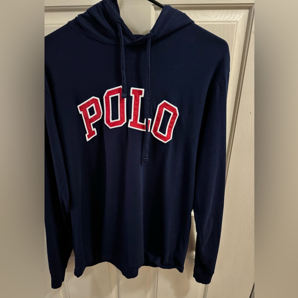Polo Ralph Lauren Mens Jersey Hooded T-shirt Medium /Blue - Picture 8 of 9